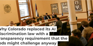 Colorado passed a landmark artificial intelligence law that was challenged in a federal lawsuit. AAron Ontiveroz/The Denver Post via Getty Images